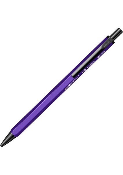 Office Hexagonr Mekanik Kurşun Kalem Mor 0.7 mm