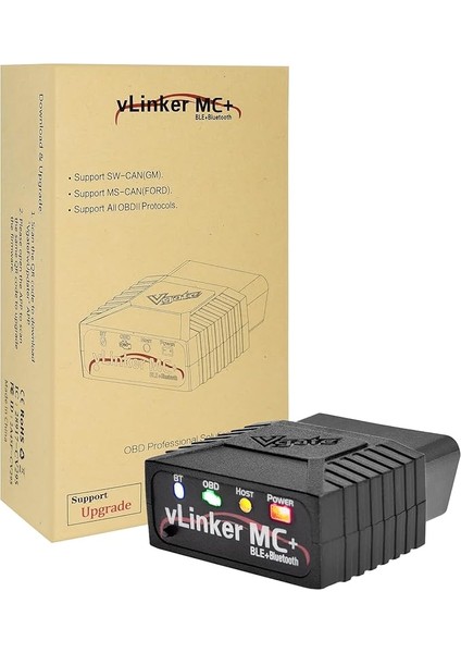 Vlinker Mc+(Bt3.0/ble4.0) ELM327 Için Tarama Bluetooth Obd2 Araç Teşhis Ms Can Oto Aracı Android & Ios ve Pencere