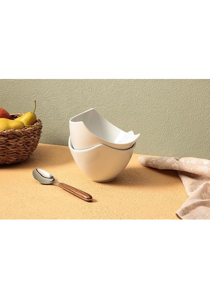 Lotus Beyaz 2li Kase 16CM