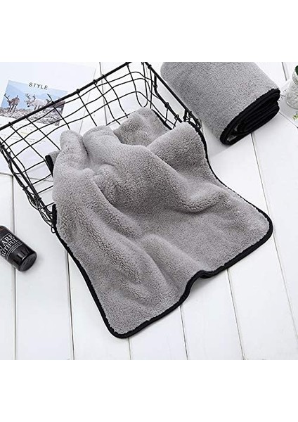 Süper Emici Oto Kurulama Bezi Araç Temizlik Havlusu Mikrofiber Temizleme Bezi Araba Yıkama Süngeri (50X70CM) (Gri) indirimleri