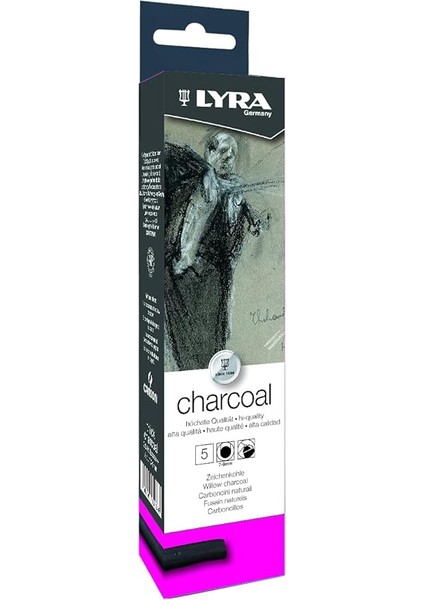 Charcoals Boya Kalemi, 5'li, Thick