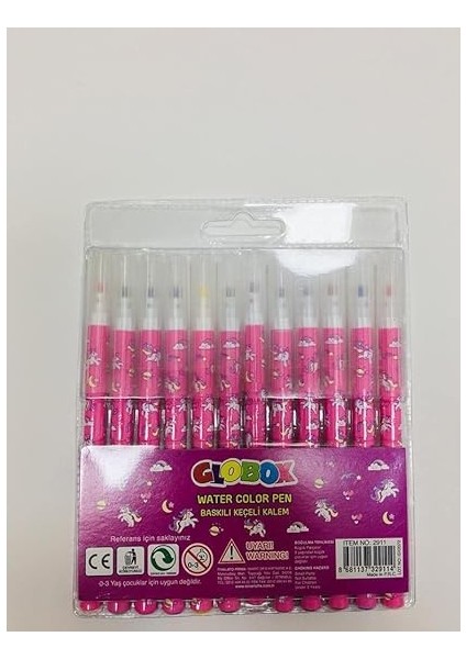 Baskılı Keçeli Kalem 12 Renk fiyatları