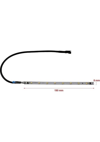 Davlumbaz ve Aspiratör Için 4W, 190 x 8 mm Şerit LED Lamba, Kumtel ile Uyumlu fiyatları