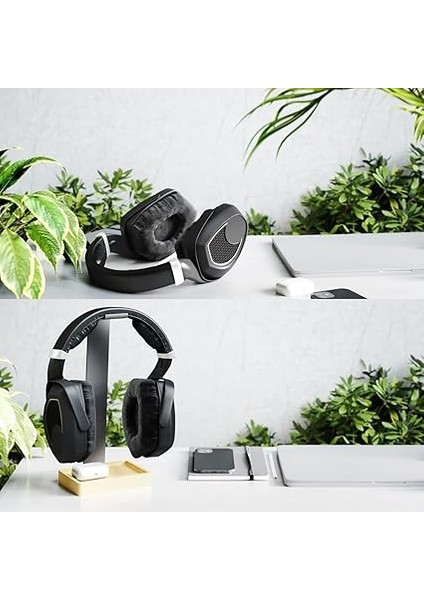 Essentials – Kulaklık Tutucu ve Başlık Askısı, Son Derece Dayanıklı Metal ve Bambudan Yapılmış, Plastiksiz – Pratik Tutucu Başlığı Korur ve Masa Düzenini Sağlar indirimleri