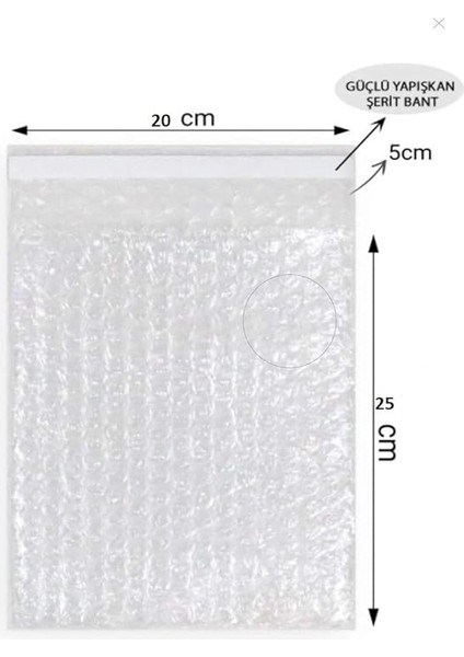 Balonlu Patpat Torba Bantlı 20X25 +5 (25 Adet) Baloncuklu Torba fiyatları
