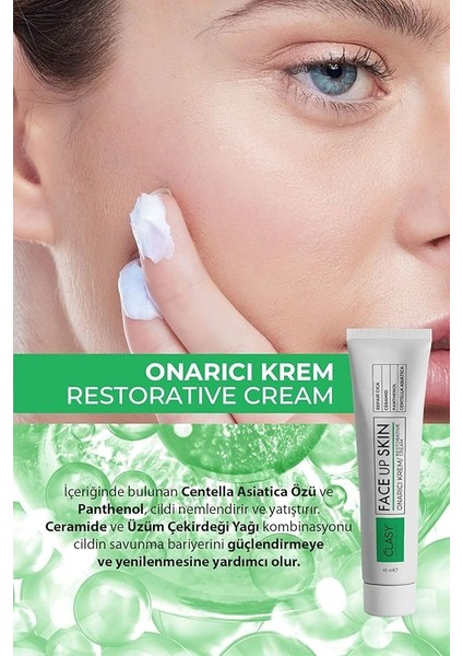 Cilt Onarıcı Krem – Kadınlar Için Kırışıklık Karşıtı Yüz Nemlendirici – Cilt Sıkılaştırıcı & Gerginleştirici Krem – Seramid, Pantenol ve Centella Asiatica Içerikli, 40 ml modelleri
