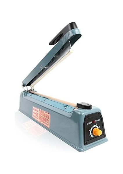 PFS-400I Metal Gövde Poşet Ağzı Kapama Yapıştırma Kapatma Makinesi, Siyah