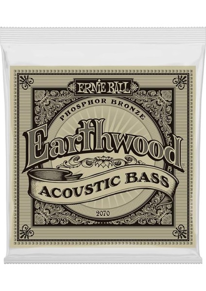 Ball P02070 Earthwood Fosfor Bronz Akustik Bas Telleri, Ölçü 45-95 Orijinal Versiyon