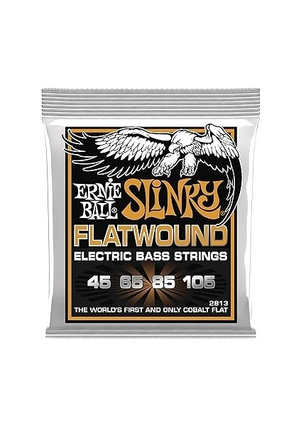 Ball Hybrid Slinky Flatwound Elektrik Bas Telleri, Ölçü 45-105 fırsatları