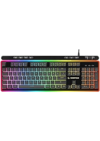 Shıne K14 Siyah USB Rgb Backlight Membrane Gaming Oyuncu Klavye fiyatları