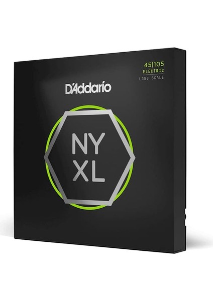 NYXL45105 Bas Gitar Tel Seti, Nyxl Serisi, Long Scale, 4 Tel