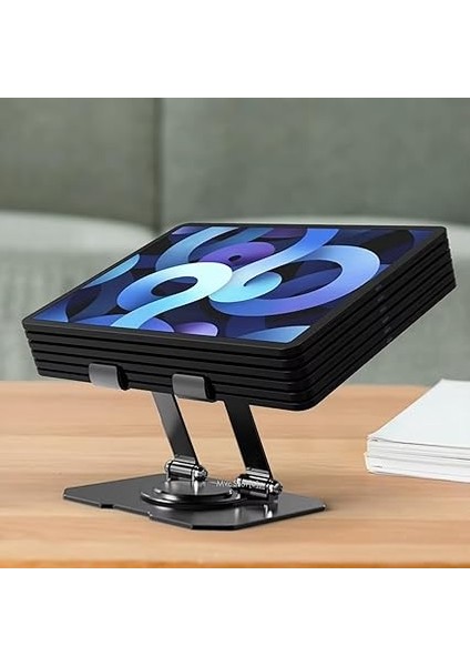 Taşınabilir Alüminyum Tablet Standı – 360° Ayarlanabilir, Katlanabilir ve Ergonomik Tablet Tutucu, Ipad, Samsung, Huawei ve Tüm 7”-13” Tabletler Için Uyumlu modelleri
