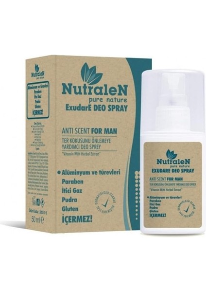 Exudae Deo Spray Anti Scent For Men 50 ml