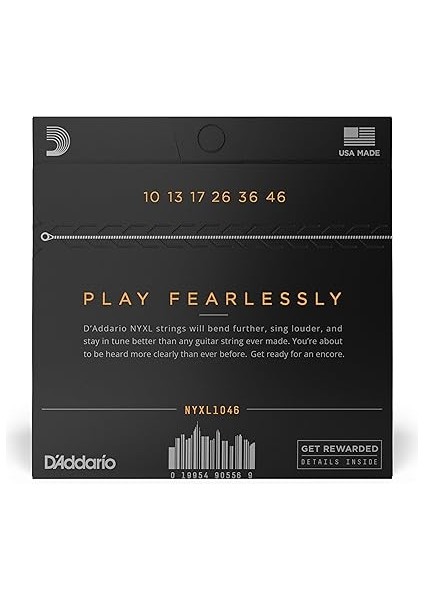 Premium Saiten E-Gitarre | Höchste Qualıtät Der Belıebtesten Saıtenmarke Weltweıt | NYXL1046 | "new York" Stahl | Regular Light (10-46) fiyatları