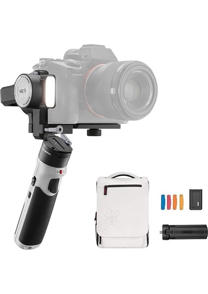 Zhi Yun Crane M2S Combo[official] 3 Eksenli Stabilizatör Gimbal Akıllı Telefonlar, Aksiyon Kameraları, Kompakt ve Hafif Hibrit Kameralar Için