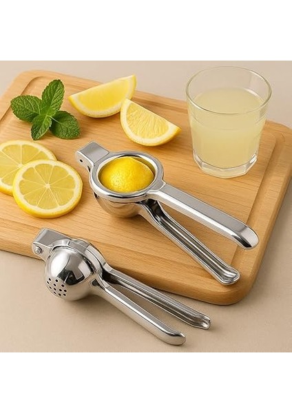 Paslanmaz Çelik Limon Sıkacağı – Ergonomik, El Tipi Narenciye Presi – Dayanıklı Metal Portakal & Lime Sıkacağı – Kolay Temizlik, Yüksek Verim modelleri