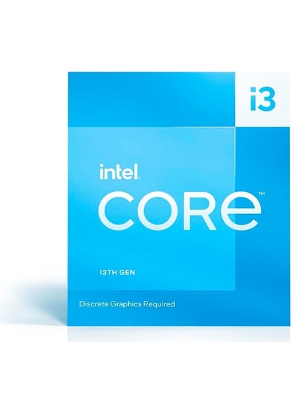 Core I3 13100F 3.40GHZ 4 Çekirdek 12MB Önbellek LGA1700 Soket 10NM Kutulu Box Işlemci