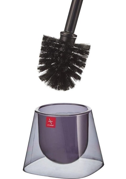 Neon Tuvalet Fırçası Gövde Şeffaf Siyah Sap Opak Siyah M-E19-25-06 fiyatları