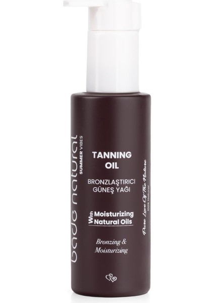 Natural Bronzlaştırıcı ve Nemlendirici Güneş YAĞI%100 Doğal 100 ml