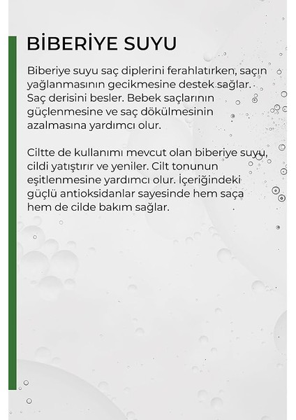 Saf Biberiye Suyu Saç Güçlendirici Hydrosols modelleri