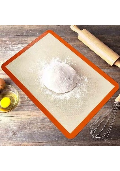 Silikon Pişirme Matı, Silpat - Yıkanabilir Yanmaz Pastacılık Fırın Matı - Isıya Dayanıklı, Çok Renkli, 30 x 40 cm fiyatları