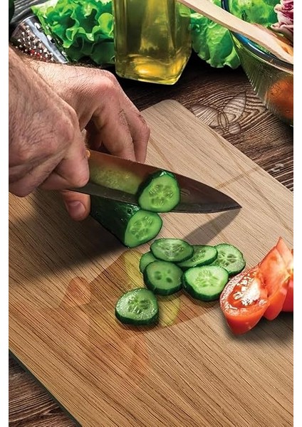 Cam Kesme Tahtası Ahşap Meşe Desenli 30 x 40 cm modelleri