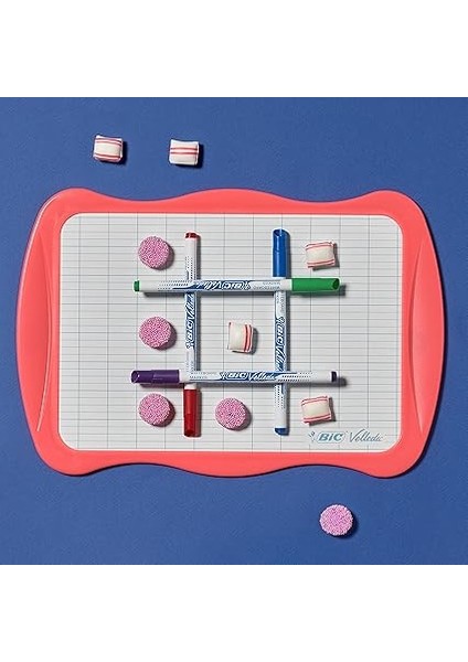 Velleda Mini Beyaz Tahta, Kalem 1721, Silgi, 20 x 30 Cm. Yazı Tahtası, Mavi Kalem ve Silgi ile Birlikte indirimleri