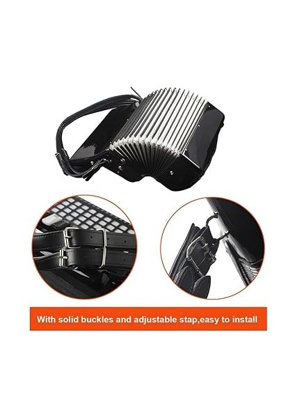 Yastıklı Akordeon Omuz Askısı Düşük Akordeon Pu Deri Ayarlanabilir Omuz Askısı, 16-120 Akordeon Için Ayarlanabilir Omuz Askısı, Siyah Dayanıklı Kullanımı fiyatları