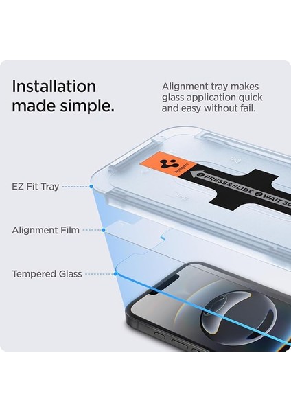 iPhone 14 / 13 / 16E / 13 Pro Cam Ekran Koruyucu Kolay Kurulum Glas.tr Ez Fit Slim Hd (2 Adet) - AGL03385 modelleri