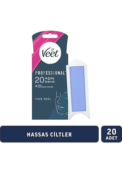 Professional Yüz Ağda Bandı 20'li Hassas Ciltler fiyatları
