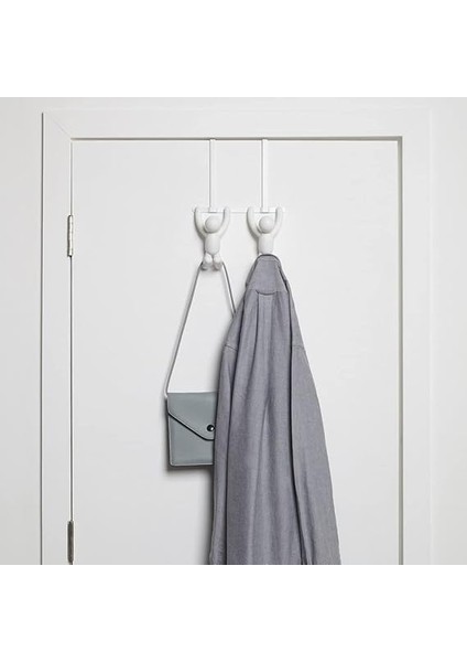 1004260-660 Çift Kancalı Buddy Kapı Portmantosu, Plastik, Beyaz, 21,6 x 30,5 x 10,8 cm fiyatları