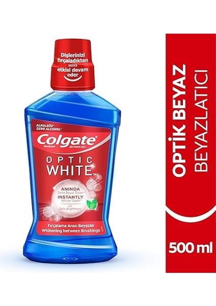 Optic White Beyazlatıcı Ağız Bakım Suyu 500 ml fiyatları