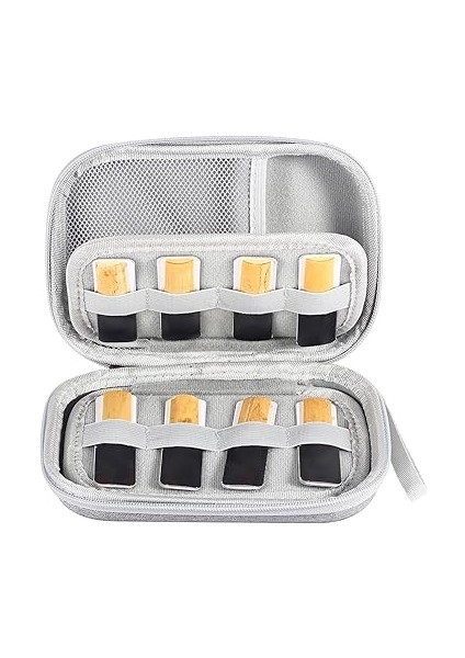 Kamış Taşıma Çantası Su Geçirmez Kamış Vitalizer Kılıfı 20 Parça Kapasiteli Eva Sazlık Saksafon Klarnet Için Saklama Kutusu (Grey) indirimleri