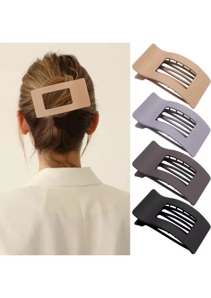 Yeni Düz Kare Saç Tokası Ördek Gagası Kavrama Güçlü Dişler Bükülebilir Kavisli Tasarım Klip Saç (Yurt Dışından) fiyatları