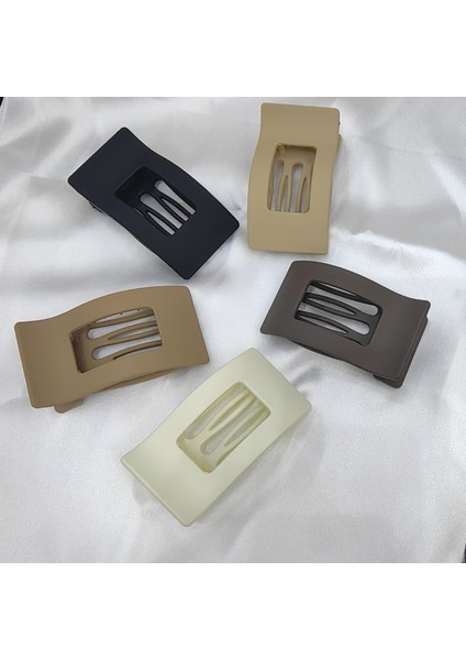 Yeni Düz Kare Saç Tokası Ördek Gagası Kavrama Güçlü Dişler Bükülebilir Kavisli Tasarım Klip Saç (Yurt Dışından) modelleri