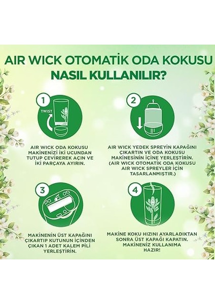 Wick Freshmatic Otomatik Sprey & Bahar Çiçekleri Yedek Sprey Oda Kokusu Kiti fırsatları