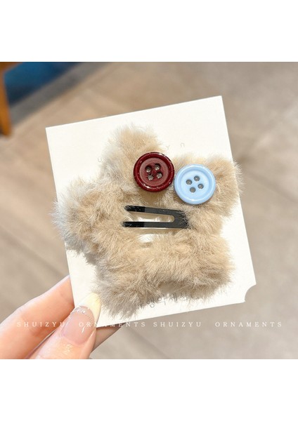 Metal Niş Tasarım Sonbahar ve Kış Klip Kızlar Sevimli Ins Saç Tokası Çocuk Mizaç Saç Kartı (Yurt Dışından)