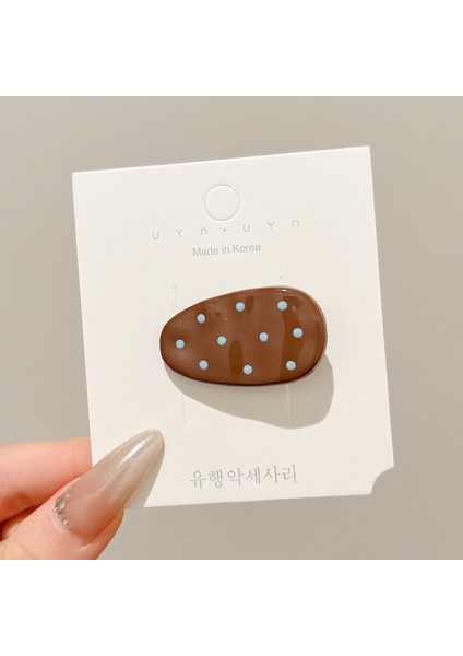 Metal Niş Tasarım Duygusu Sonbahar ve Kış Klipleri Kızlar Sevimli Ins Saç Tokası Çocuk Mizaç Saç Kartı (Yurt Dışından)