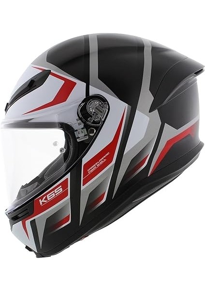 K6 S Motosiklet Kaskı Kapalı Kask Karve Matt Black White Red Xl modelleri