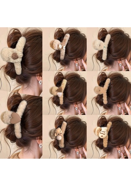 Kedi Peluş Çizik Klipsi Kadın Sonbahar ve Kış Gelişmiş Disk Saç Tokası Duygusu Başın Arkası Büyük Köpekbalığı Klipsi Saç Kartı Başlıklar (Yurt Dışından) fiyatları