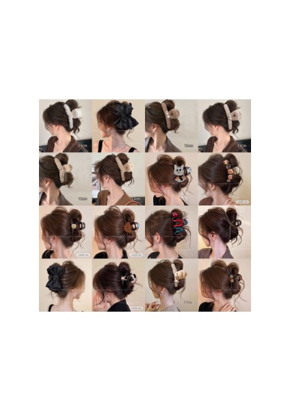 Kedi Peluş Çizik Klipsi Kadın Sonbahar ve Kış Gelişmiş Disk Saç Tokası Duygusu Başın Arkası Büyük Köpekbalığı Klipsi Saç Kartı Başlıklar (Yurt Dışından) fırsatları