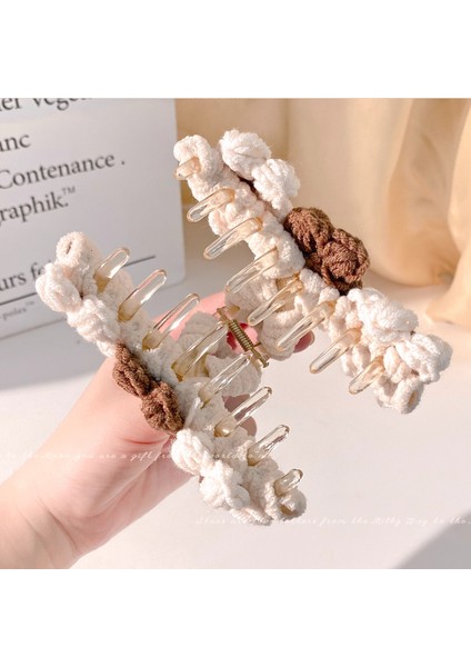 Kedi Peluş Çizik Klipsi Kadın Sonbahar ve Kış Gelişmiş Disk Saç Tokası Duygusu Başın Arkası Büyük Köpekbalığı Klipsi Saç Kartı Başlıklar (Yurt Dışından) modelleri