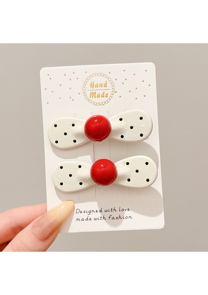 Metal Niş Tasarım Sonbahar ve Kış Klip Kızlar Sevimli Ins Saç Tokası Çocuk Mizaç Saç Kartı (Yurt Dışından)