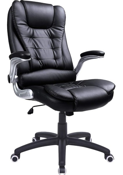 Ofis Koltuğu, Yönetici Koltuğu, Döner Sandalye, Siyah, OBG51B, 111 x 77 x 71