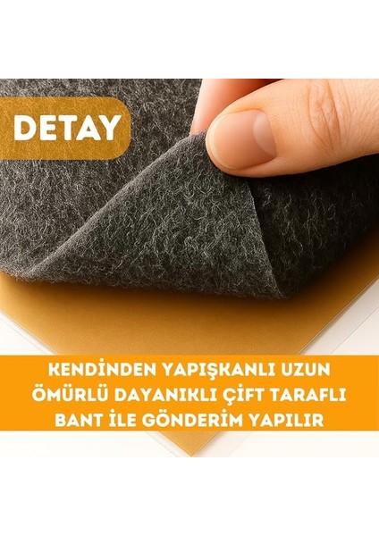 Kendinden Yapışkanlı Torpido Kaplaması Keçe Oto Kapı Bagaj Dayanıklı Uzun Ömürlü Araç Kaplama 3mm (Antrasit, 100 x 100)