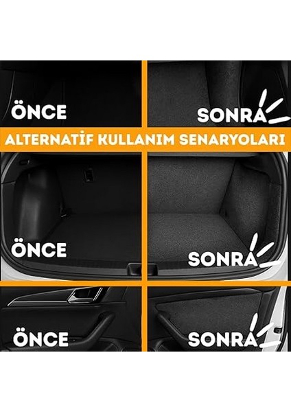 Kendinden Yapışkanlı Torpido Kaplaması Keçe Oto Kapı Bagaj Dayanıklı Uzun Ömürlü Araç Kaplama 3mm (Antrasit, 100 x 100) modelleri