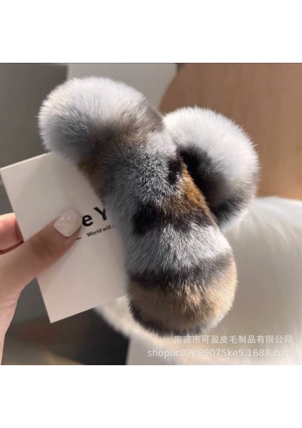 Hakiki Su Samuru Tavşan Saç Saç Kavrama Klip Kıdemli Işık Duygusu Lüks Net Kırmızı Saç Tokası Kadın Başın Arkası Yeni High-End Köpekbalığı Klip Yüksek At Kuyruğu (Yurt Dışından)