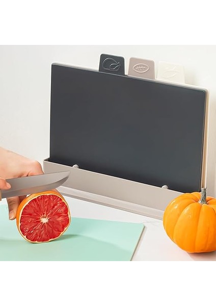 1164 Cappuccino Asıa 4'lü Kesme Tahtası Sebze, Et ve Ekmek Kesme Tahta Seti indirimleri