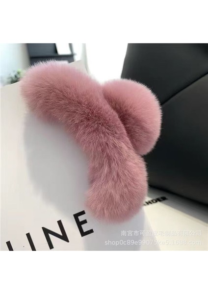 Hakiki Su Samuru Tavşan Saç Saç Kavrama Klip Kıdemli Işık Duygusu Lüks Net Kırmızı Saç Tokası Kadın Başın Arkası Yeni High-End Köpekbalığı Klip Yüksek At Kuyruğu (Yurt Dışından)