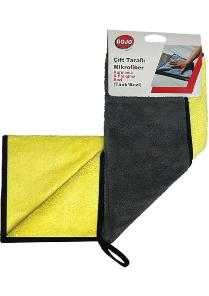Çift Taraflı Mikrofiber Kurul ve Parlatma (Tank) Bezi 50X70 cm